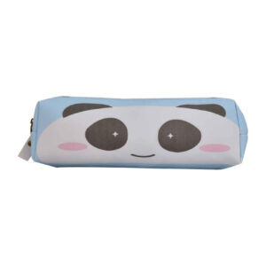 Elegante panda thema etui lichtblauw