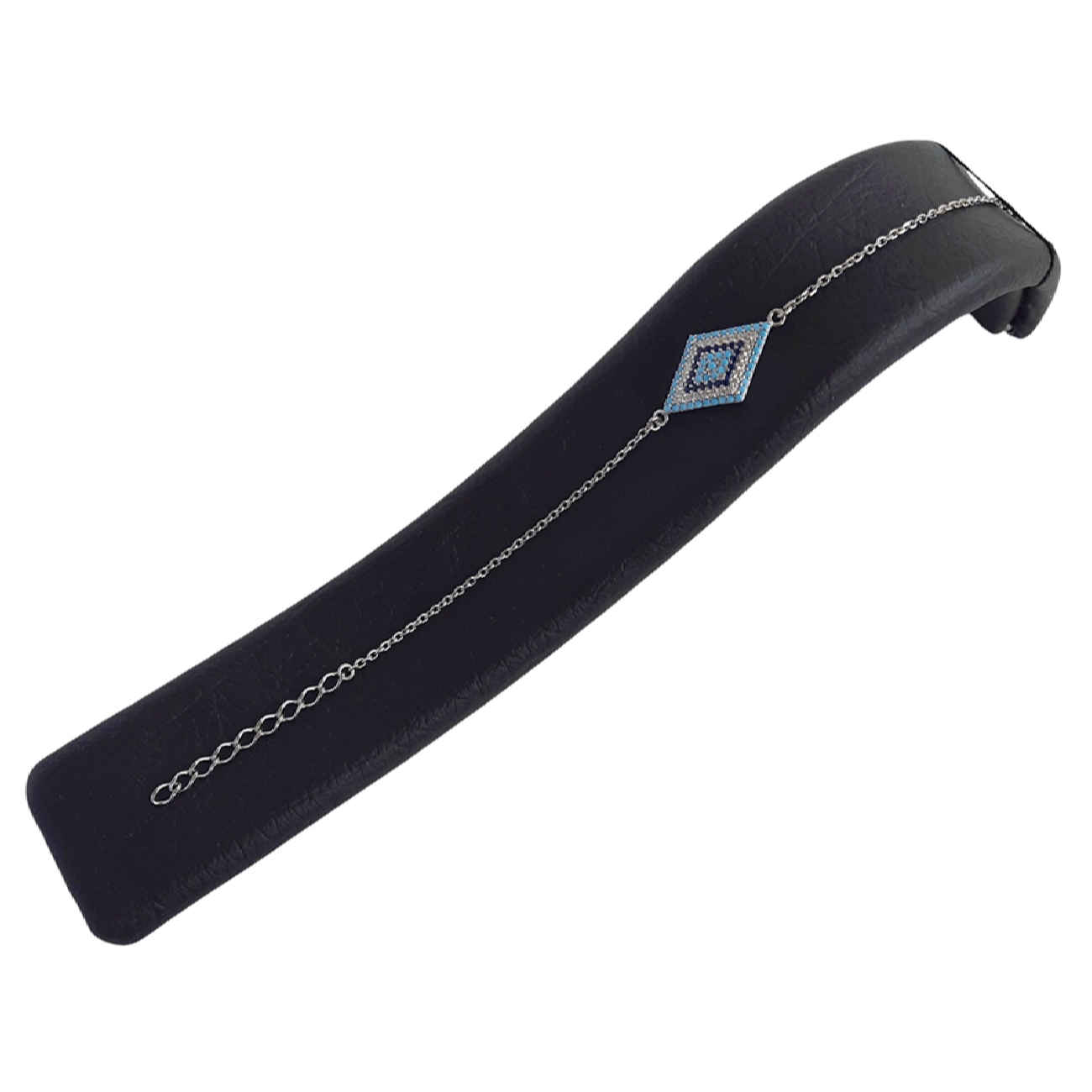 Zilveren Armband met Blauw Boos Oog (Evil Eye)