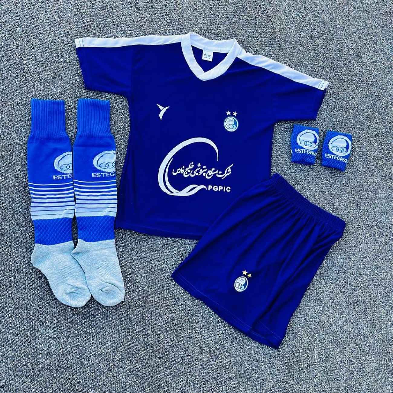 Esteghlal FC 4-delige Kinderset – Shirt, Sokken & Polsbanden