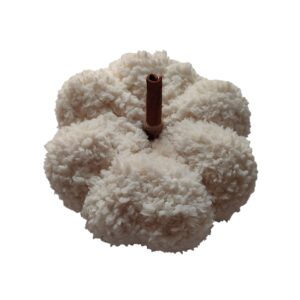 Wit Stoffen Pompoen Ornament – Herfstdecoratie