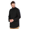 Islamic Under Qaba Tunic - Lightweigh Everyday Wear for Men in Black (3)