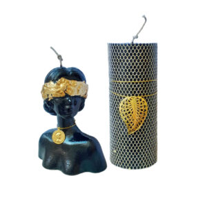 Grote cilindrische sculptuurkaars – Natalie model