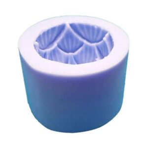 Silicone Kaarsmal – Lotusbloem Ontwerp (Lichtpaars)