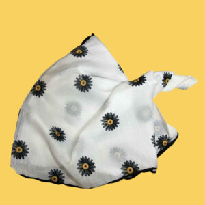 Mini Hoofddoek met Kamille Print – Katoen
