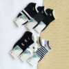 Minimalist Bear Socks -Black & White Beauty (x6) (2)
