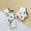 Minimalist Bear Socks -Black & White Beauty (x6) (3)