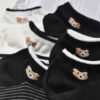 Minimalist Bear Socks -Black & White Beauty (x6) (5)