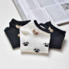 Minimalist Bear Socks -Black & White Beauty (x6) (6)