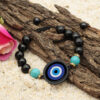 Minimalist Evil Eye Beaded Bracelet – Symbol of Protection & Charm (1)