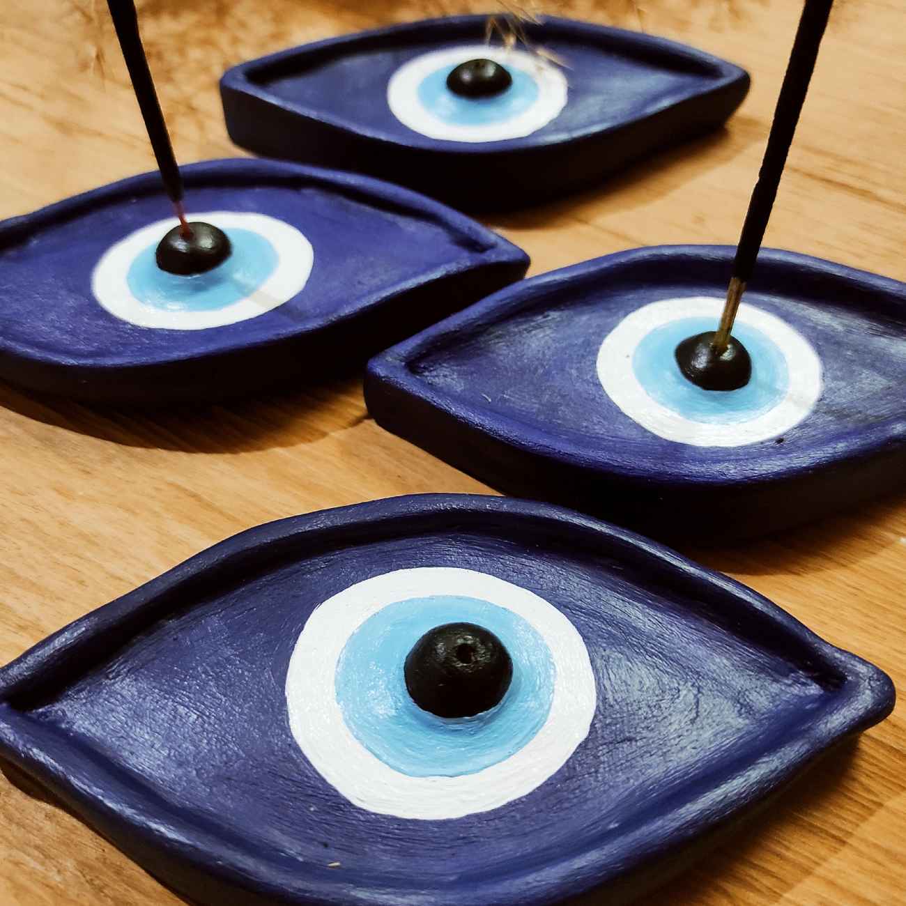 Mystieke Boze Oog Wierook Houder – Blauw