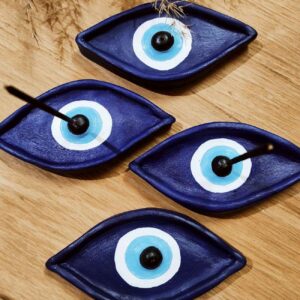 Mystieke Boze Oog Wierook Houder – Blauw