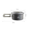 Outdoor Camping Cookware Set – Compact Mess Kit for Hiking, Backpacking, Travel (2)