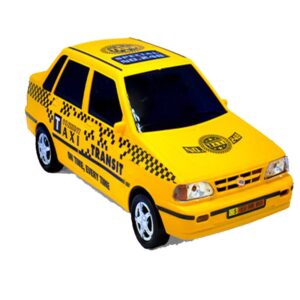 Metalen Taxi Pride 131 – Geel Passagiersmodel