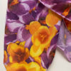 Purple Four Seasons Cotton Scarf - With A Very Beautiful Floral Design (3)