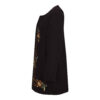 Round Neckline Manto with Embroidery Floral Design for Any Occasion in Black (4)