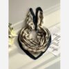 Stylish Mini Headscarf – Cream Foundation & Colorful Bow Detail (2)