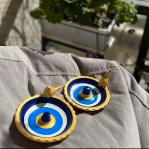 Stijlvolle & Charmante Boze Oog Wierook Houder – Perfect voor Meditatie Rituelen
