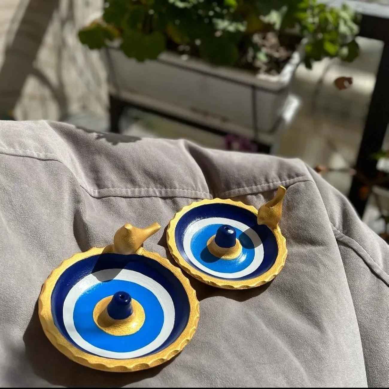 Stijlvolle & Charmante Boze Oog Wierook Houder – Perfect voor Meditatie Rituelen