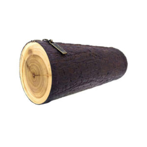 Houten Gesneden Etui – Elegant Kunstleer