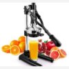 Silver Manual Citrus Squeezer – Heavy Duty Hand Press for Lemons & Other Fruit (4)