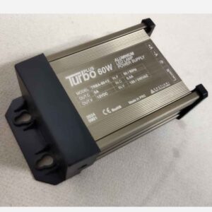 Turbo Plus 60-watt 12-volt 5-amp schakelende stroomadapter – regenbestendig / waterdicht